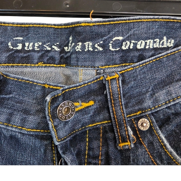 Guess Men's Coronada Butron Fly Bootcut Blue Jeans  Size 29x30 - Picture 2 of 6